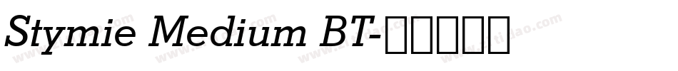 Stymie Medium BT字体转换